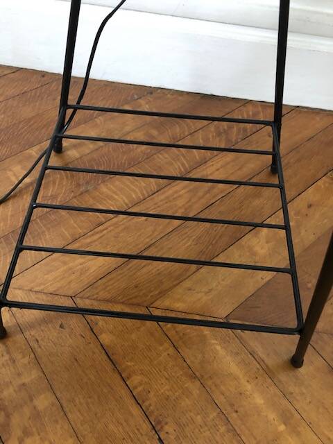 Tablet floor lamp and magazine holder 1960