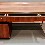Modular desk rosewood and brass  1950