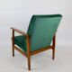 Méridienne vintage en velours vert, années 1970