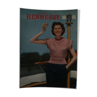 A Hennessy Cognac paper advertisement