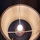Lampe en grès et fleurs séchées atelier " Le Trident " Vallauris