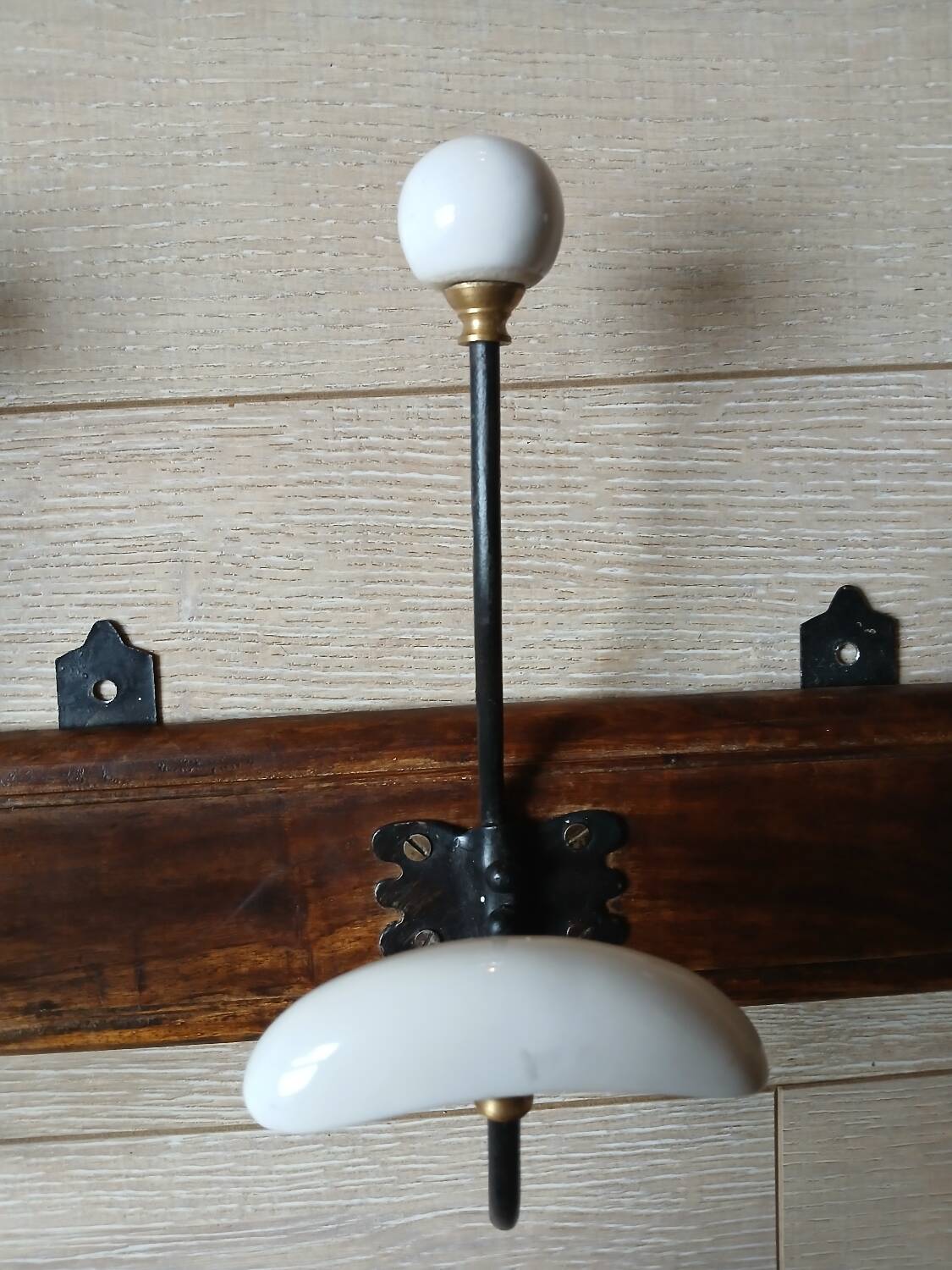 Vintage wall coat rack