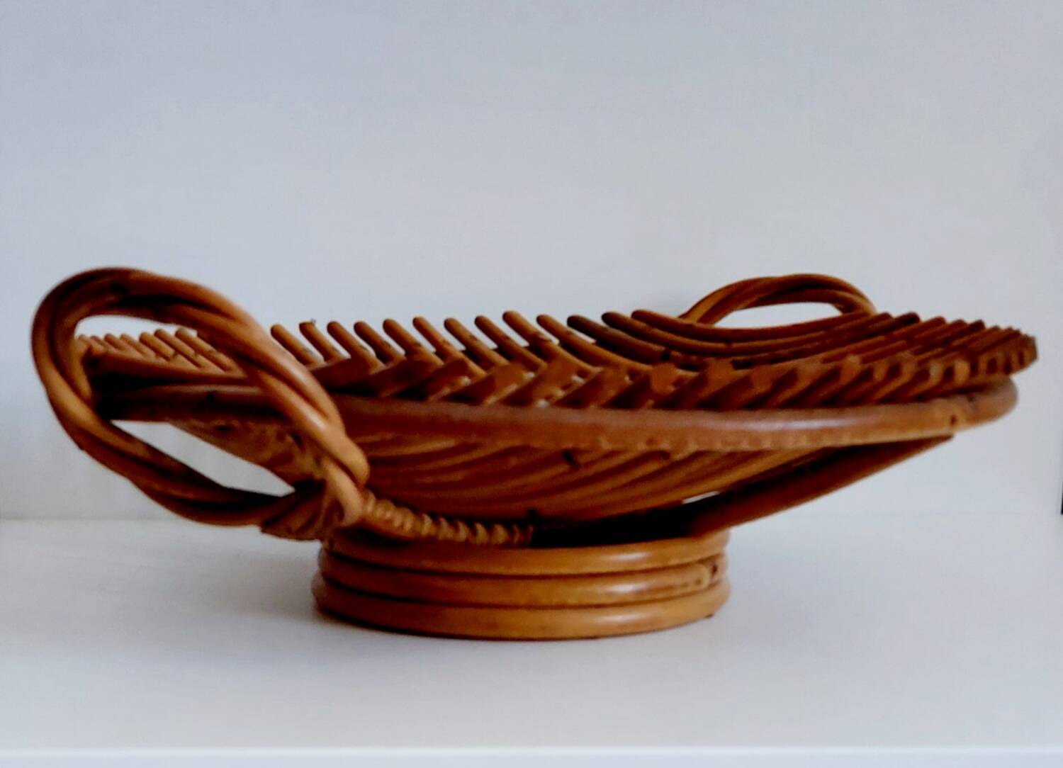 Vintage bamboo basket