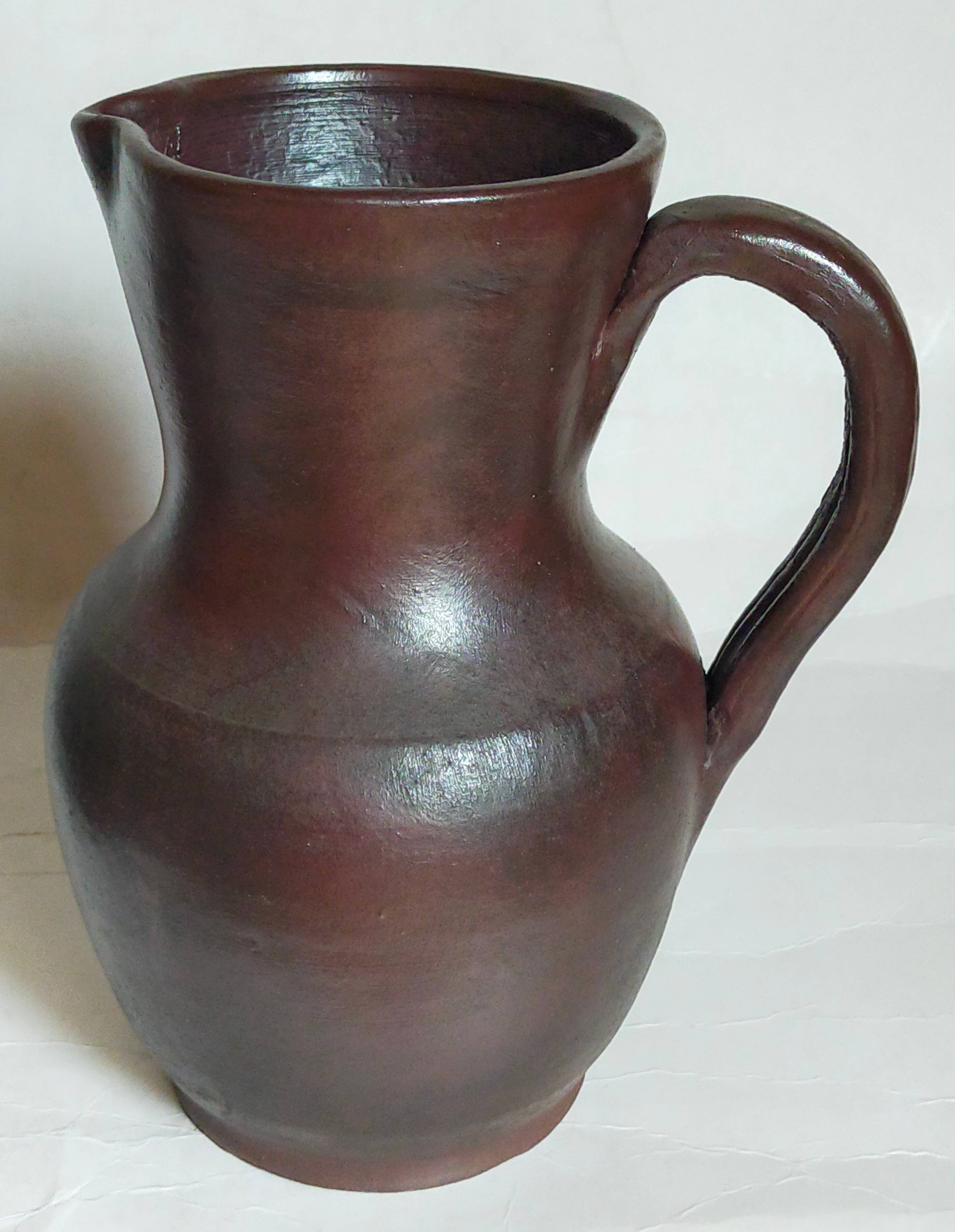 Duo of pottery by Jean Dubost in vintage Noron stoneware