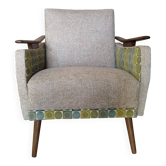 Fauteuil scandinave Mid-Century Modern restauré