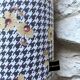Complete vintage fabric lamp
