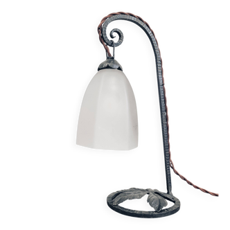 Wrought iron lamp, early 20th century
