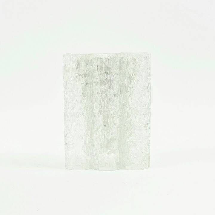Mid-Century Modern Ice Glass Wall Light from Doria, Germany, 1960s