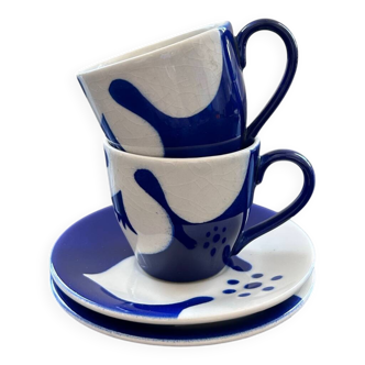 Pair of Habitat 1980 cups