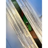 Modern Rectangular Murano Glass Wall Sconce Set with Chrome Finish