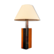 Lampe de table en bois et acier Italia