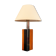 Lampe de table en bois et acier Italia