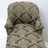 Chaise longue française Napoléon III du XIXe siècle