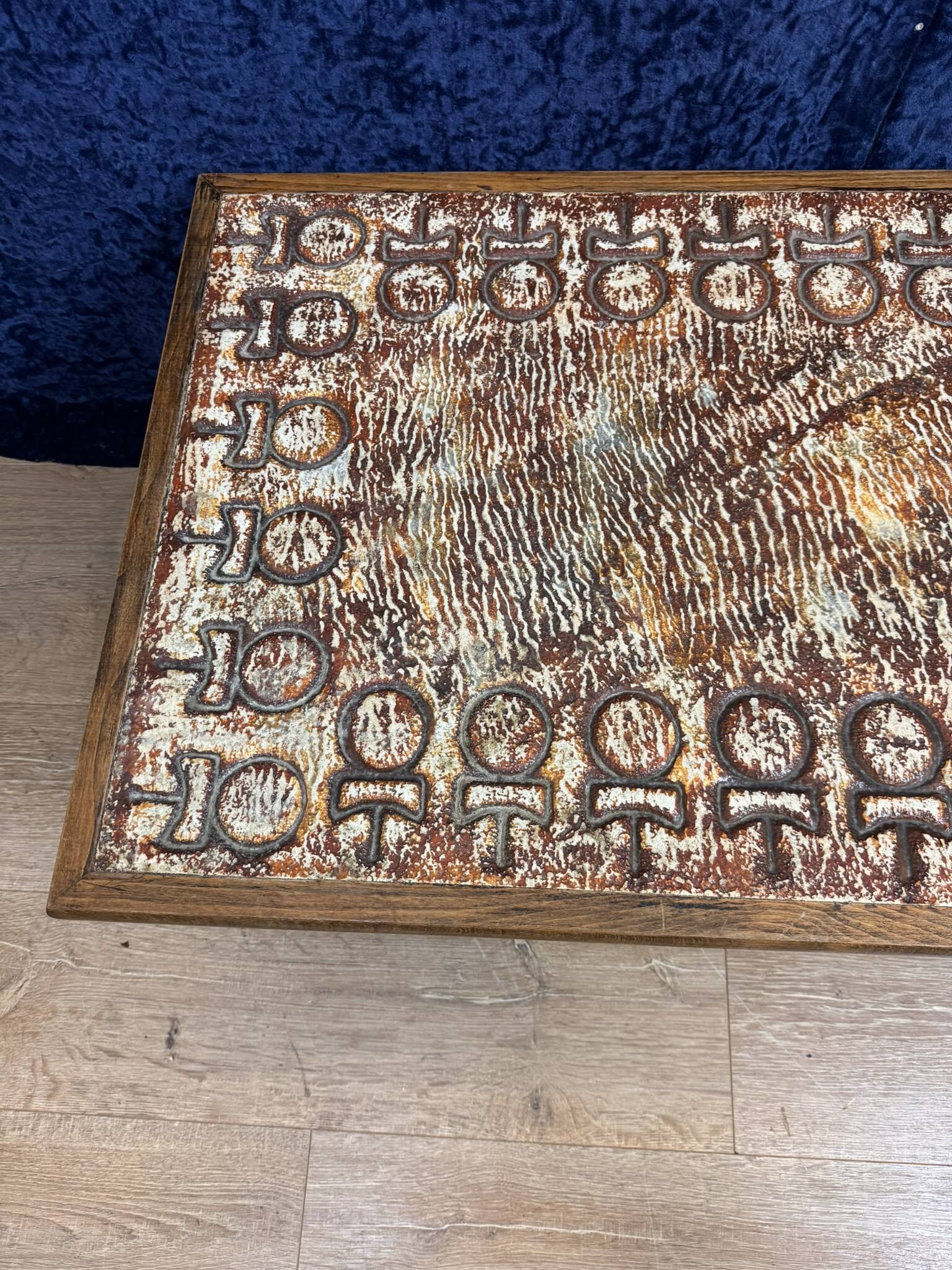 Ceramic coffee table by François Chaty for Vallauris circa 1940-1950