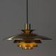 Danish vintage Verona pendant lamp by Kurt Wiborg, Jeka, 1980s