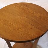 Solid oak tripod table