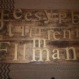 Lot de lettres d'enseigne