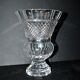 Bohemian cut crystal Medici vase signed TW & Co