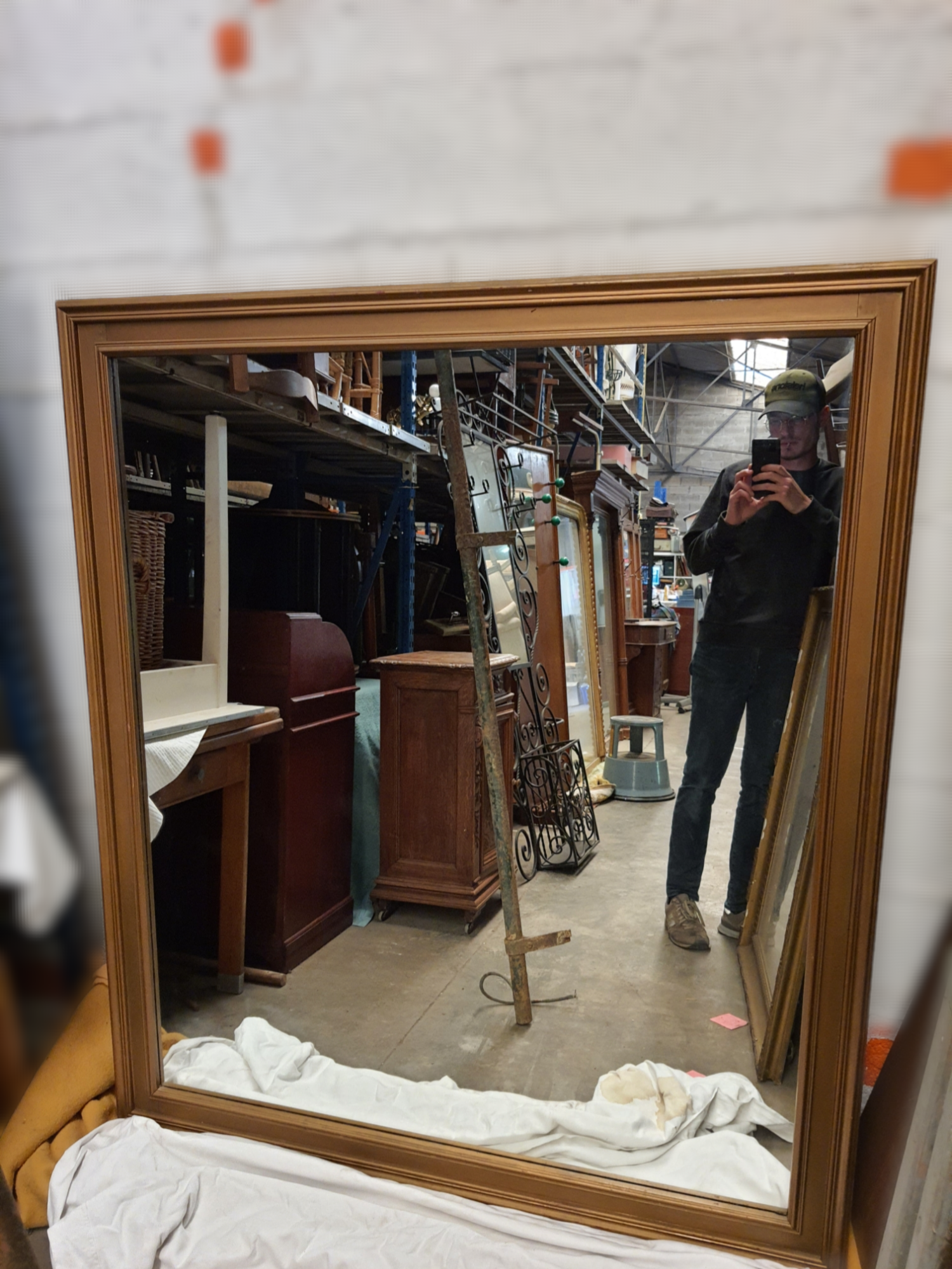 Mirror gilded wood 156x135