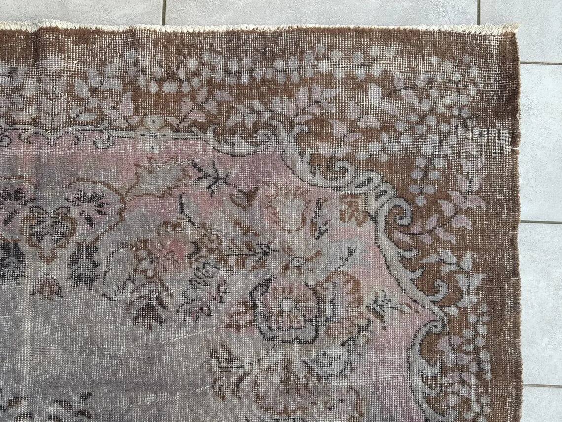 Grey Vintage Turkish Rug sku v768