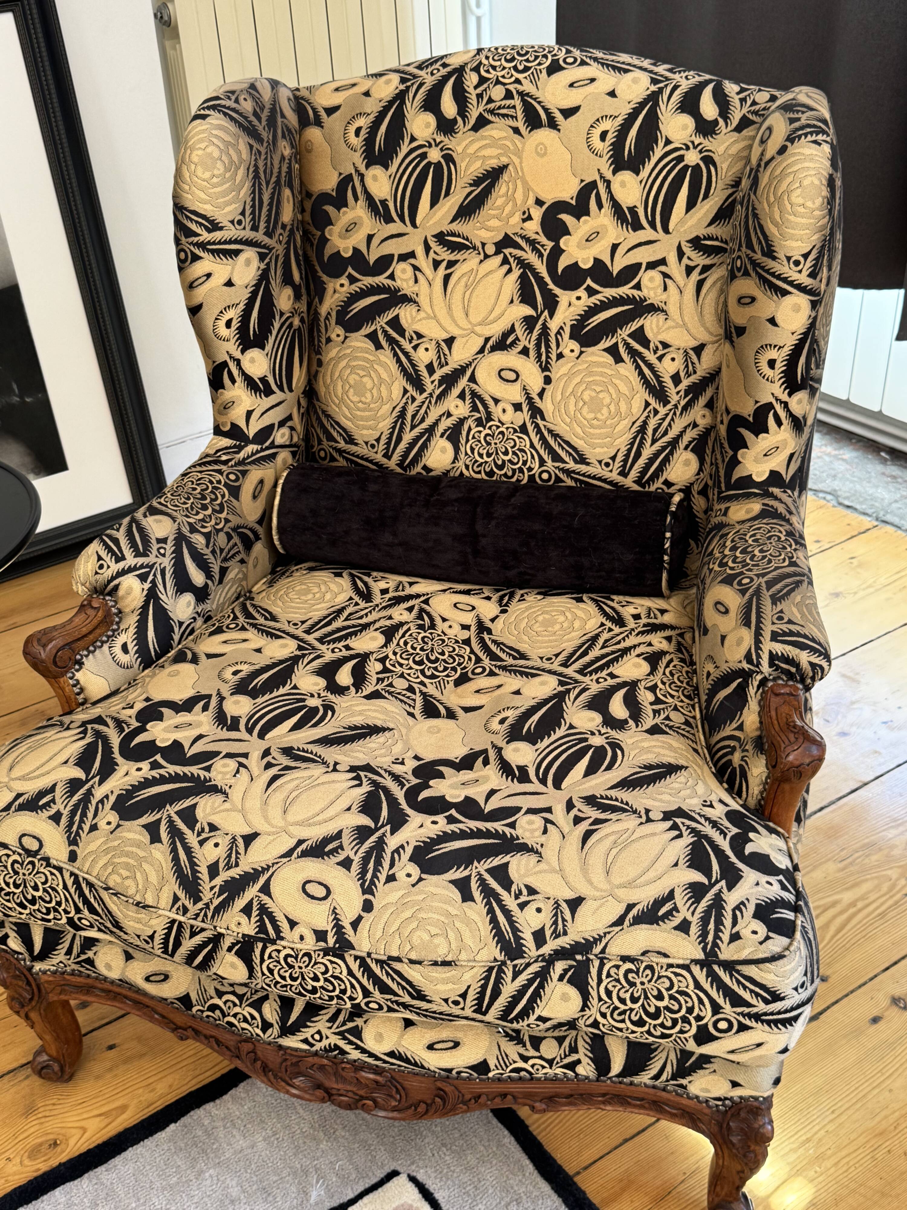 Louis IV armchair - Prelle silk factory