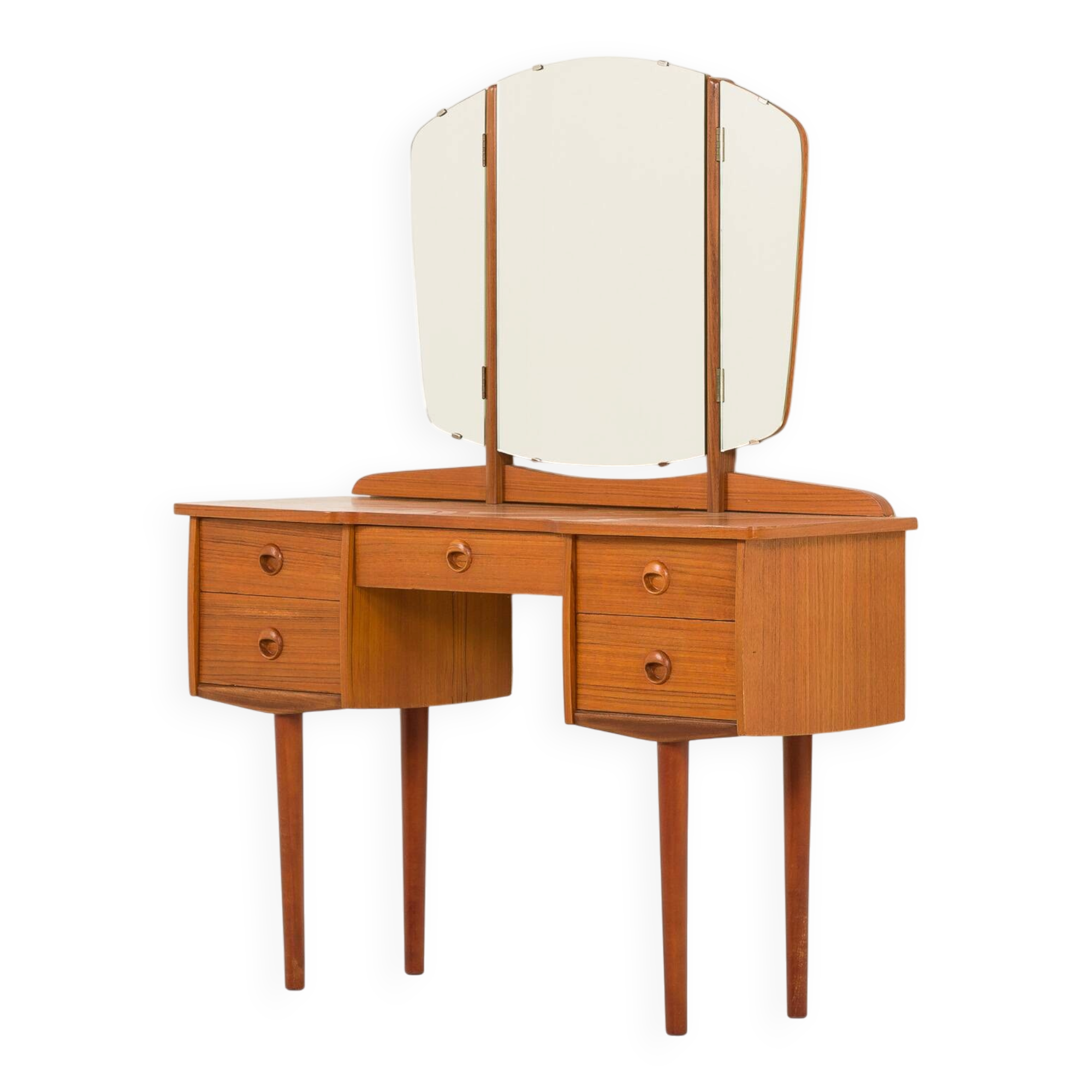 Scandinavian mid century dressing table in teak, Norway, 1970s