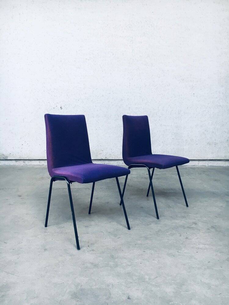 Set of Mid-Century Modern Robin Chairs by Pierre Guariche for Meurop, Belgium, 1950s
