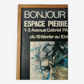 Framed Jacques Brel poster