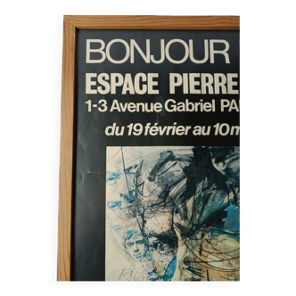 Framed Jacques Brel poster