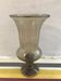 Old vase  blown glass bullé grey vintage decoration