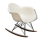 Rocking chair Eames Herman Miller parchemin