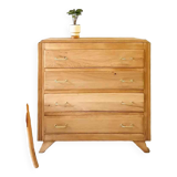 Commode pieds compas en chêne