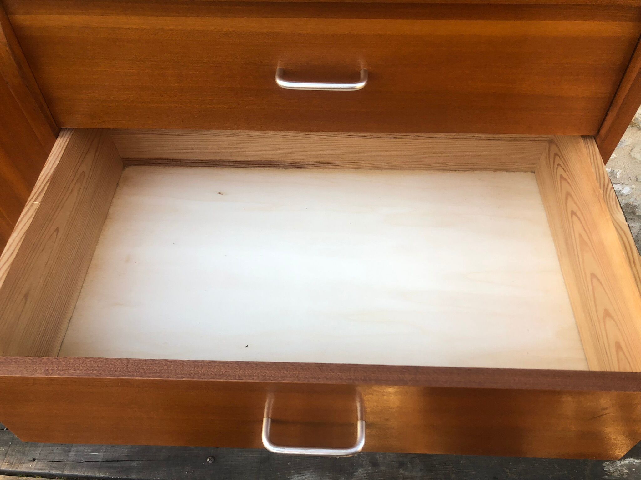 Scandinavian chest of drawers with 4 drawers and storage, circa 60's