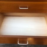 Scandinavian chest of drawers with 4 drawers and storage, circa 60's