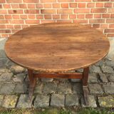 rustic winemaker's table