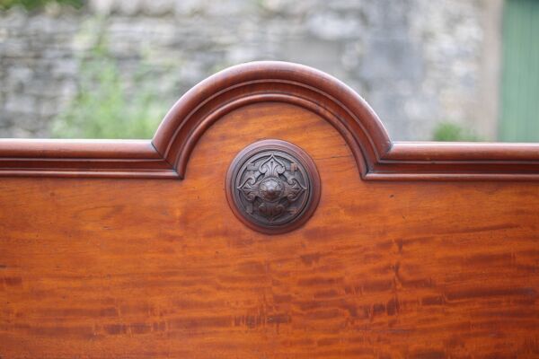 Meuble bois d'acajou ancien, meuble comptoir anglais, serviteur anglais, meuble buffet