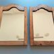 Duo de miroirs encadrement noyer