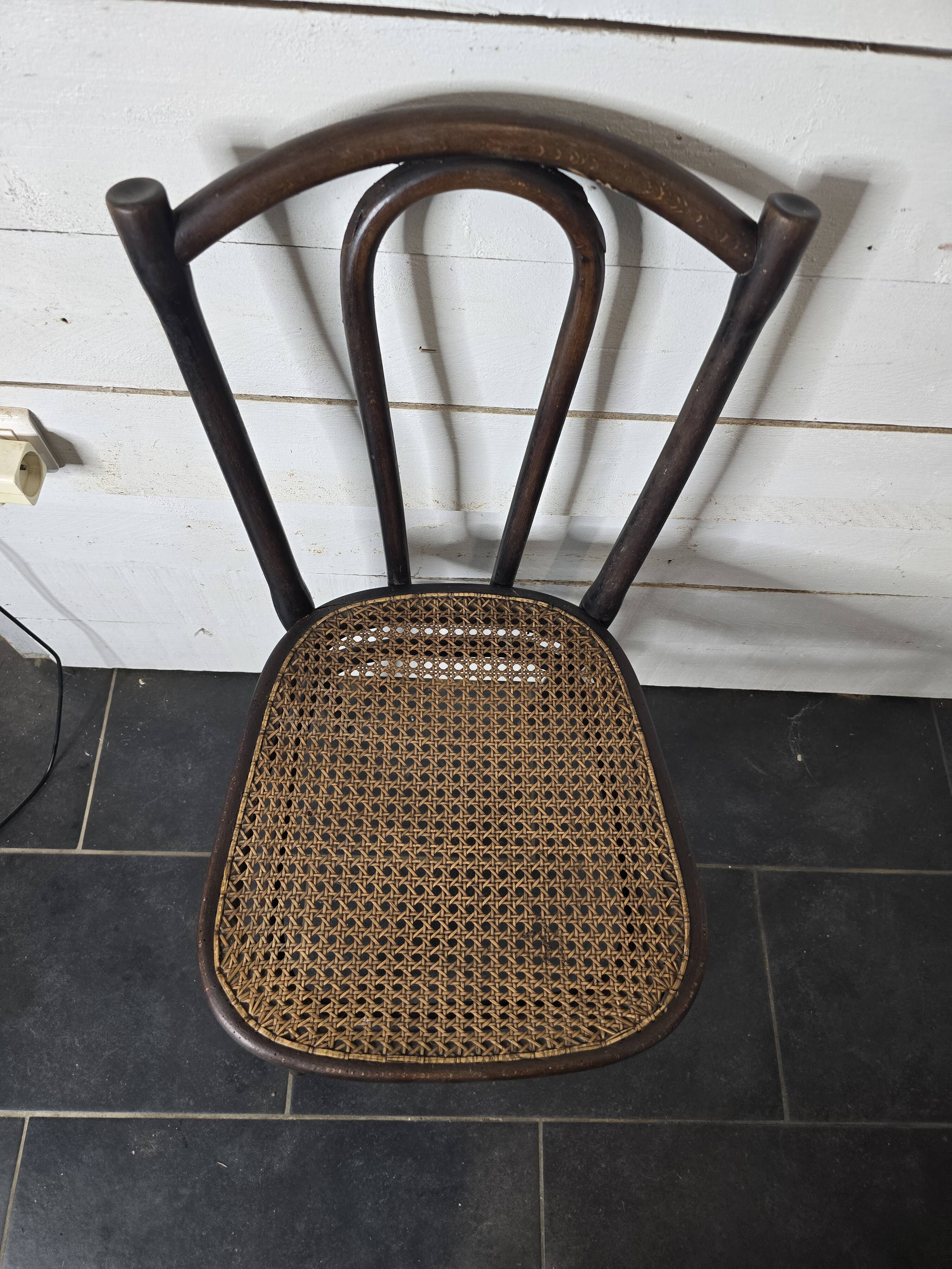 Chaise de bistrot en bois courbé Thonet