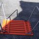 Table of camping vintage metal and wood folding indoor outdoor