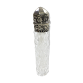 Flacon à sel en cristal et argent
