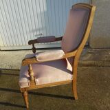 Fauteuil en noyer blond du XlXème siecle