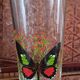 Set of 10 butterfly glasses from the Reims glassworks, vintage.