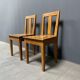 Set of 2 painted Swedish chairs