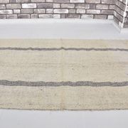 Tapis Kilim beige et noir