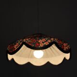 Cosette floral pendant light with "thousand flowers" print