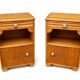 Paire de chevets Art Deco vintage 1950s