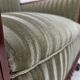 1950s, Danish armchair, furniture velour, teak wood.