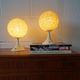 Bedside lamp set made of plastic granulate