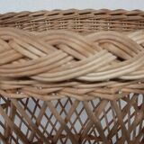 Wicker wastepaper basket