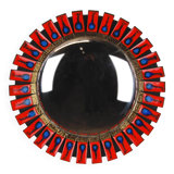 Vintage convex & ceramic sun mirror